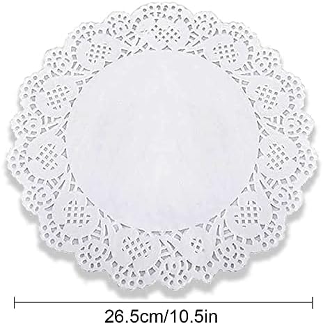 100pcs White Lace Paper Graria para casamento, aniversário, bolos, sobremesas, guardana