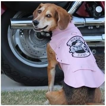 Doggie Design Biker Dawg Motocicleta Casaco de cachorro Cago