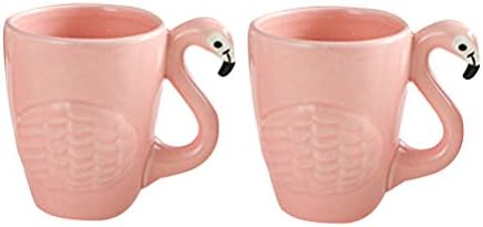 2PCs Cerâmica Flamingo Padrão de chá Manusela Cerâmica