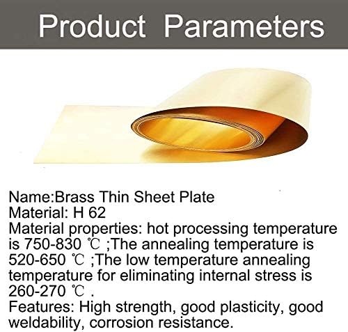Z Crie design de placa de latão Brass Folha de folha de lençol de cobre Skin Copper Metal funcionando 0,05 mm, folha de cobre de metal 50mm de 50 mm