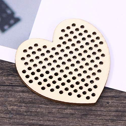 AMOSFUN 20pcs em forma de coração tags penduradas em branco ornamento pavimentado artesanato de ornamento para gravação diy