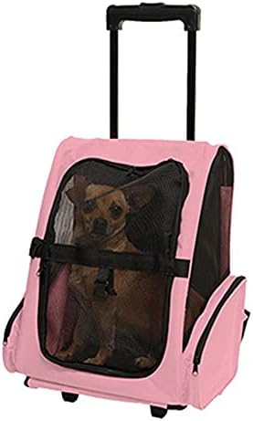WLDOCA Wheeled Pet Carrier Backpack Pet Stroller com alça telescópica, mochila de gato Comfort, projetado para