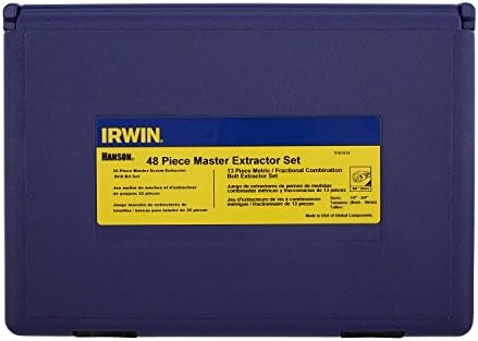 Irwin Screw Extrator/Bit Bit Set, 48 peças