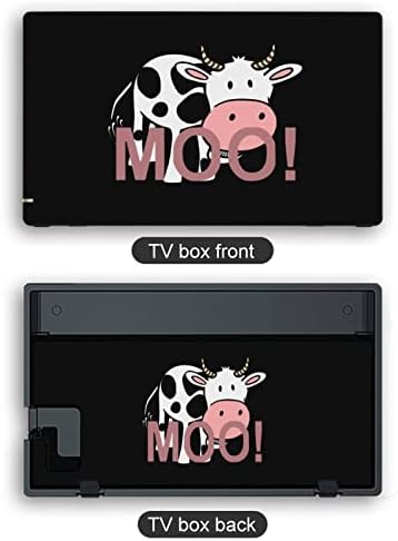 Adesivos de vaca fofos adesivos de filme protetores personalizados adesivos de embrulho completo compatíveis com nintendo switch