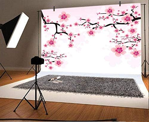 LEYIYI Romântico Cerejeira Blossoms Backdrop 5x4ft Fotografia Antecedência Decoração do Dia dos