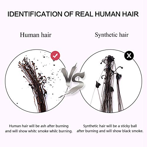 Clipe de Viviabella em Capinhos de Cabelo Humanos de Corrente Sem Fórdia para Mulheres Caminho de seda grossa para cabelos grossos…