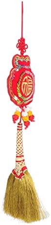 Valiclud Ano Novo Pingente Zodiac Broom Adornment Spring Festival Gift Decor