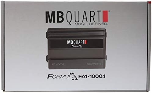 MB Quart FA1-1000.1 Amplificador de áudio de carro de canal mono-Classe Sq Amp, 1000 watts, 1 ohm estável,