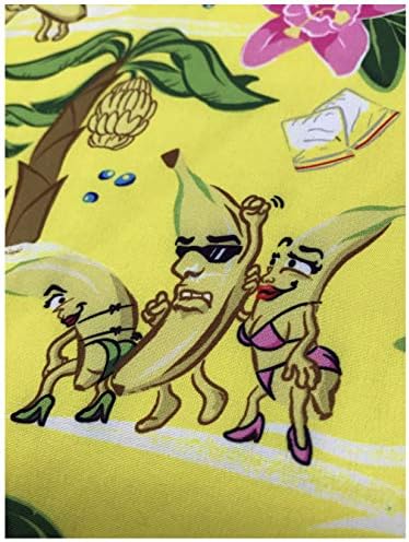 Bananas e golpe | Camisa de festa de golfe do pólo de botão do Hawaiian Button Down Funny para