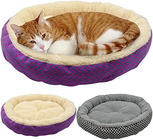 Sxnbh redonda cama de cachorro casa gatos dobráveis ​​macios adormecidos mato ninho