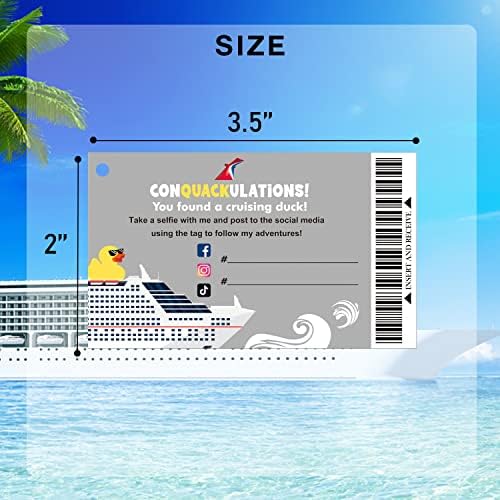 Tags de pato de borracha de cruzeiro, etiquetas de pato, Carnival Cruise Line Gold Sailing Card,