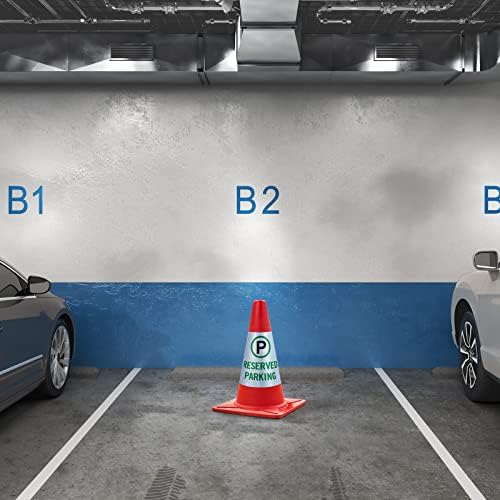 8 pacote de pacote de estacionamento de estacionamento Manga de cone de estacionamento Brilhante