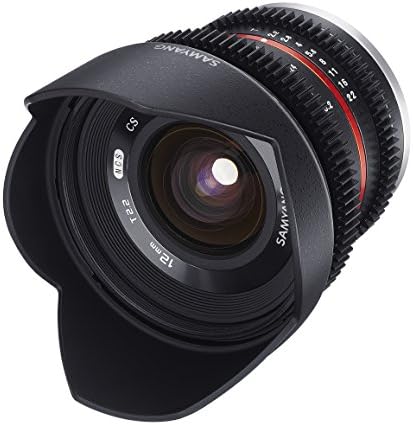 Samyang 12 mm T2.2 VDSLR Manual Focus Lens para Canon M