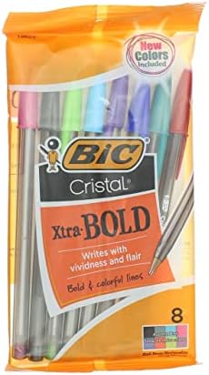 Bic USA Inc BicmsBap81 Bic Cristal Xtra Bold Pack de 8