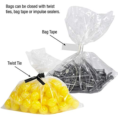 Poly Bag Guy 9 x 12, 6 mil Sacos de Polis de Plástico Clear Plástico Aberto de 6 mil