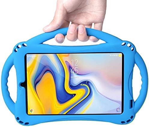 Topesct Caso para Samsung Galaxy Tab A 8.0 SM-T387, Silicone Kids Shop Proof Convertible Handle Tampa Proteção