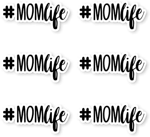 6 pacote - adesivo de vida mamãe citações de mamãe engraçada adesivos - adesivos para laptop - Decalque