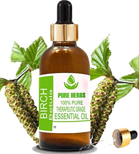 Ervas puras birch puro e natural terapêutico Óleo essencial 50ml