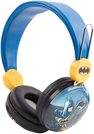 Batman sobre os fones de ouvido HP1-01057 | Peças de ouvido macias e almofadadas para se ajustarem a qualquer tamanho,