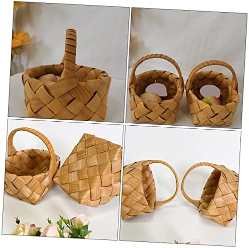 Zerodeko 2pcs Embelezamentos de cesta de flor de madeira para criar cestas de cesto de cesto simples