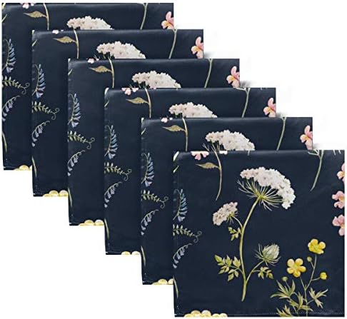 Guardanapos de coquetel de enevotx definir guardanapos de coquetel decorativo de flores delicadas de floral