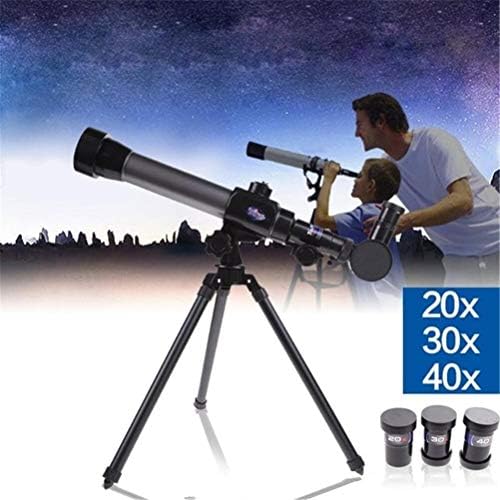 LMMDDP 20X 30X 40X Astronômico refratante Telescópio Astronômico ao ar livre Microscópio de presente infantil com tripé