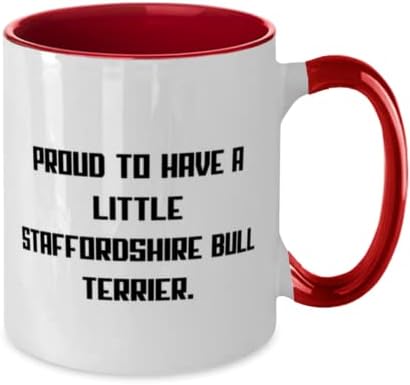 Presentes de cães do New Staffordshire Bull Terrier, orgulhosos de ter um pouco de caneca de 11 onças para