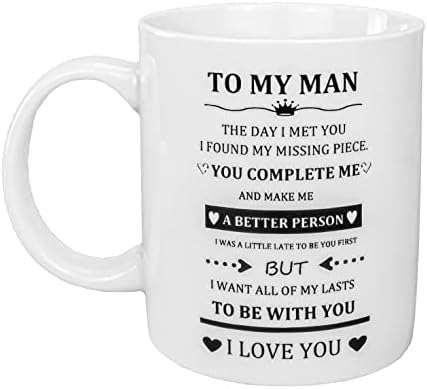 Inogih Chá personalizado e café-cerâmica-cafeteira xícara de chá para pai/pai/marido/namorado Gun fofo Presente de amor fofo para o dia dos namorados