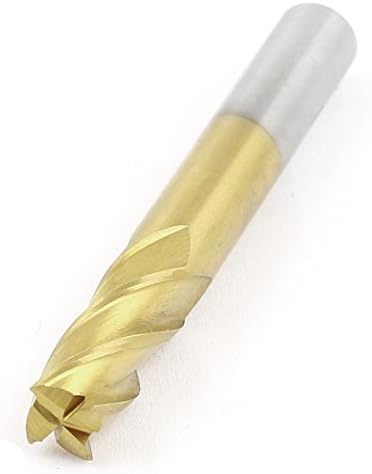Aexit 8mm Cutting Router Bits DIA 4 FLUTE HSS End Mill Cutter CNC Drill Edge Treatment & Grooving