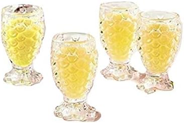 Twos Company Pineapple Party Conjunto de 4 óculos de tiro em caixa de presente - vidro