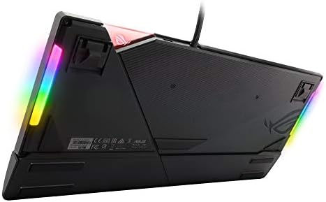 ASUS ROG Strix Flare Aura Sync RGB Teclado de jogos mecânicos com interruptores, crachá personalizável,