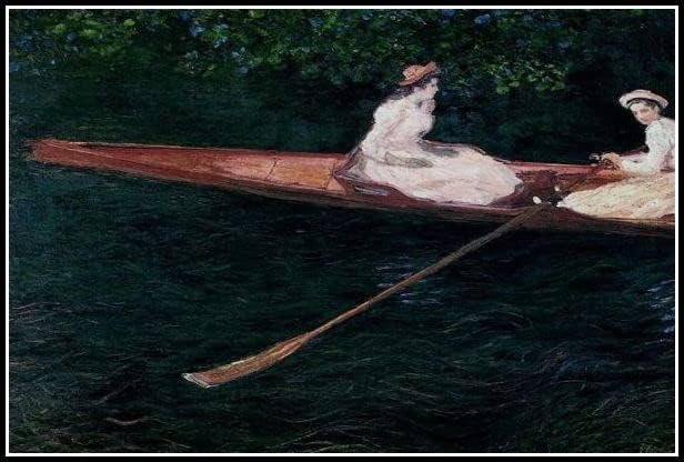 A lagoa em Montgeron Painting de Claude Monet Diamond Painting Kits para adultos, arte de diamantes de cristal
