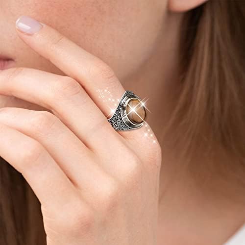 Gemstone Art Gravado Ring Unissex Jeia de moda simples Acessórios populares Anéis de noivado feminino