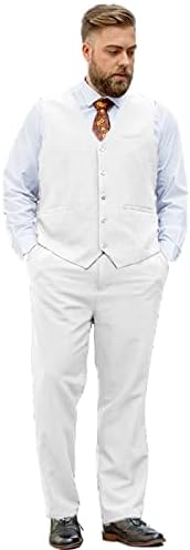 Furuyal Men's Terno de 2 peças de coletes de vestuário fato terno casual terno casual cistas