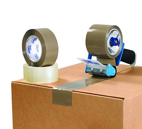 Fita de embalagem de bronzeado pesado, 2 polegadas x 55 jardas por rolo, espessa 2,6 mil para embalagem, envio, movimentação e armazenamento