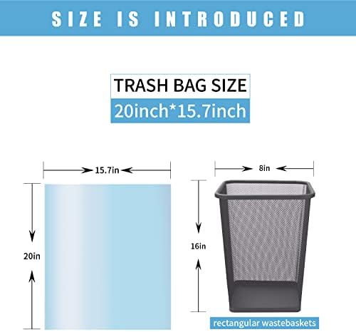Sacos de lixo pequenos - sacos de lixo de 2,6 galões para saco de lixo de banheiro para o quarto