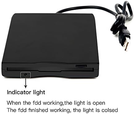 Yey USB Disque Disk Reader Drive, 3,5 ”Portátil externo 1,44 MB Fdd Disquette Drive para Mac Windows