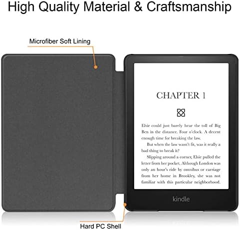 Caso Kindle Paperwhite - Toda a nova capa de couro PU com recurso de esteira de sono automático para o Kindle Paperwhite 10th Generation 2018 Lançado, Cartoon Man