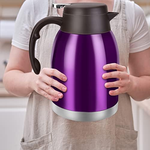 Dispensador de jarra de café térmico de aço inoxidável, balão térmico de parede dupla inquebrável Flask