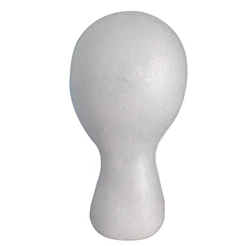 11 2 PCS Cabeça de peruca - Alta de peruca de espuma fêmea de espuma e suporte para estilo, modelo