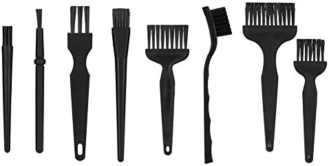 Ebtools Anti estático Conjunto de pincel de limpeza preto, pequeno kit de reparo por portátil portátil adequado