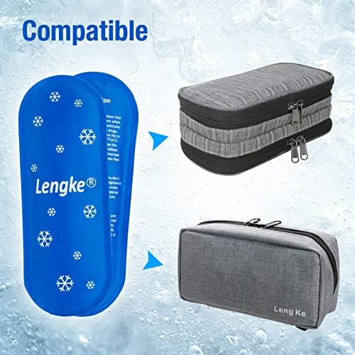 YouShares Packs de gelo para insulina Cooler Travel Case - Pacotes de gelo mais refrigeradores reutilizáveis
