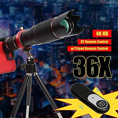 BHVXW Universal 4K 36x Optical Zoom Camera Lente Telefotion Telecope Mobile Telescope para smartphone