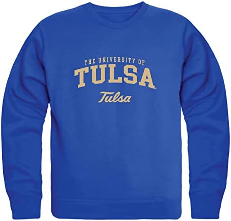 W Universidade da República de Tulsa Golden Hurricane Seal Fleece Crewneck Sweetshirts