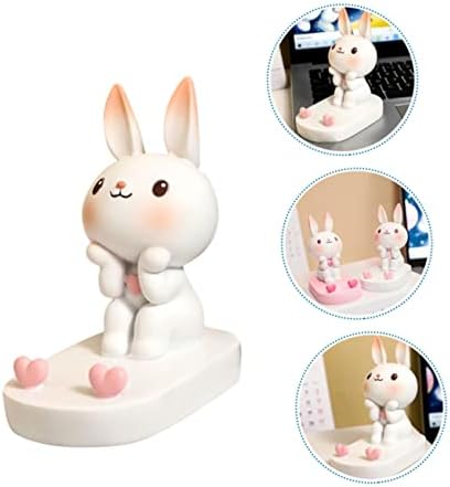 PretyZoom Rabbit Phone Titular Montar o escritório Decoração Home Decor Zodiac Rabbit Figura