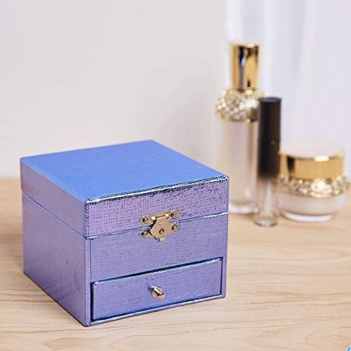Tfiiexfl Blue Paper Music Box Blue Jewelry Box Square Gift Proposta Criativa Presente de Aniversário Christmas