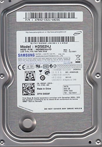 Samsung HD502HJ 500GB, FW 1AJ10006, A, SATA 3.5 DUSTO RUD