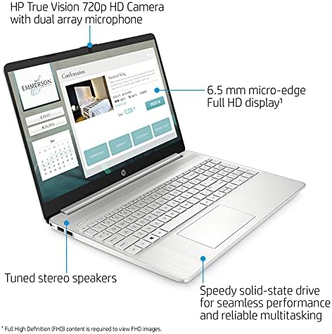Laptop premium do HP Pavilion, tela de 15,6 FHD, AMD ATHLON N3050, AMD RADEON GRAPHICS, 16 GB de
