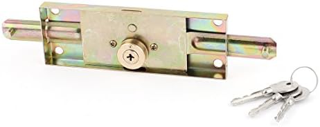 Aexit Brass Tone Gabinete Hardware Metal Segurança Locker Roller Roller Lock da porta da porta da loja