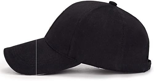 BBDMP Men's Cotton Classic Baseball Cap ajustável Fechamento de fivela Dadd Hat Hat Sports Golf Cap